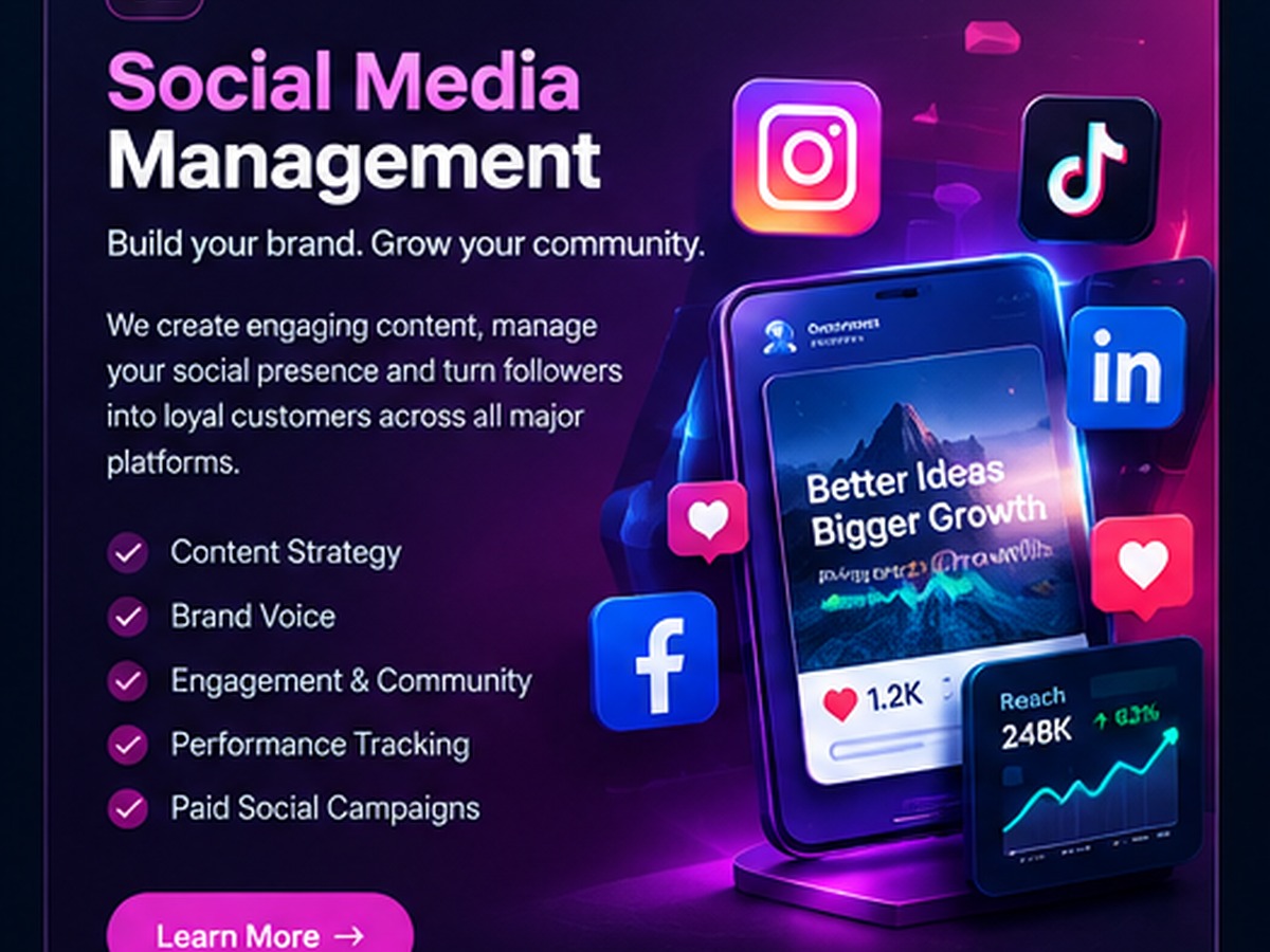 Social Media Management service visual