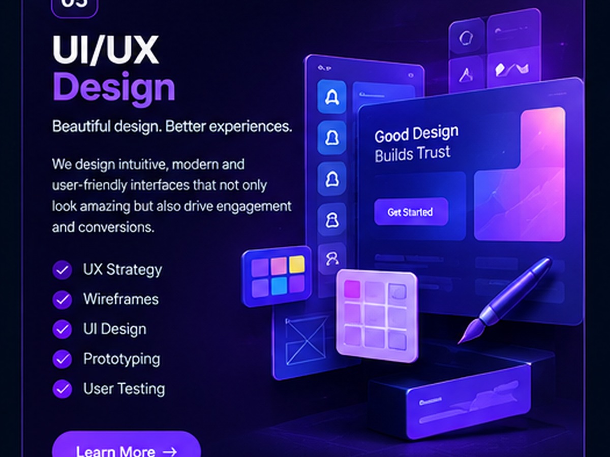 UI/UX Design service visual